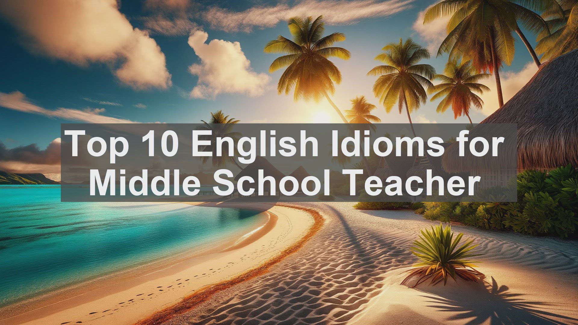 'Video thumbnail for Top 10 English Idioms for Middle School Teacher'