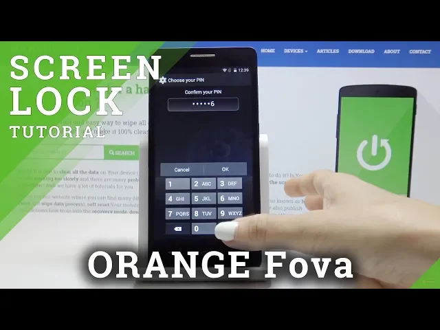 Video thumbnail for How to Set Up Screen Lock in ORANGE Fova - Add PIN & Pattern