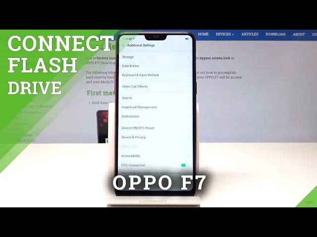 Video thumbnail for How to Activate OTG Connection in OPPO F7 - Connect Flash Drive