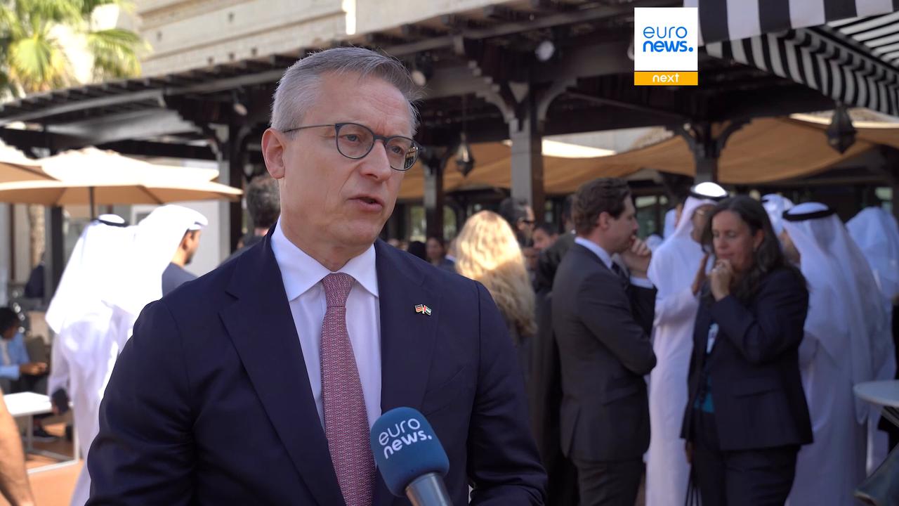 Video thumbnail for Germany is embracing AI 'at full speed' as digital transformation is 'critical,' minister says