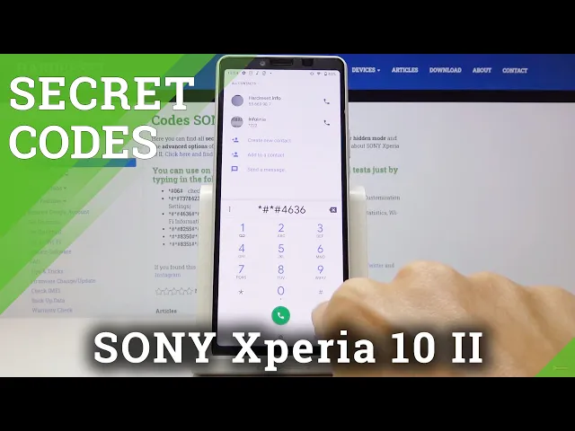 Video thumbnail for Secret Codes in SONY Xperia 10 II - Service Mode / Testing Menu