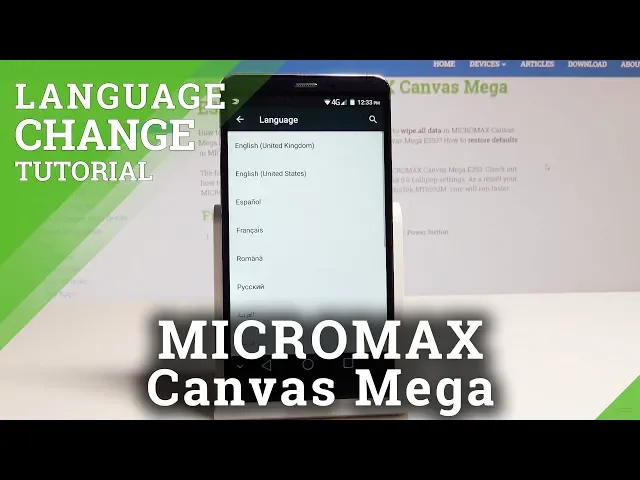 Video thumbnail for How to Change Language in MICROMAX Canvas Mega – List of Languages