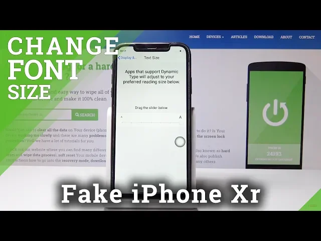 Video thumbnail for How to Change Font Size in Fake iPhone Xr - Font Settings / Text Style