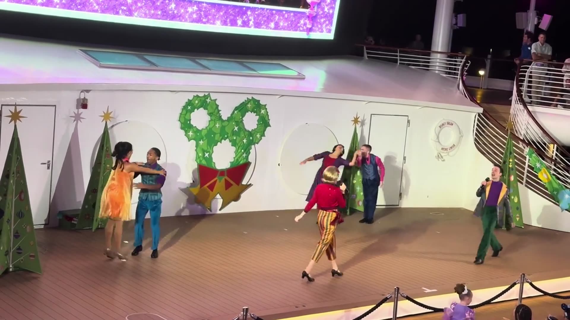 'Video thumbnail for Mickey & Minnie’s Holiday Party Disney Cruise Line'