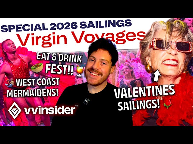 Video thumbnail for Virgin Voyages 2026 Schedule: Every Special Event Explained
