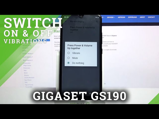 Video thumbnail for Change / Correct Vibration Mode Settings - GIGASET GS190