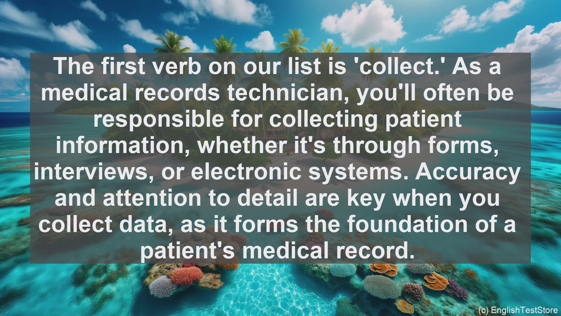 'Video thumbnail for Top 10 English Verbs for Medical Records Technician'