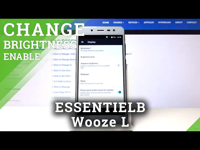 Video thumbnail for Auto-Brightness Option – ESSENTIELB Wooze L and Display Settings