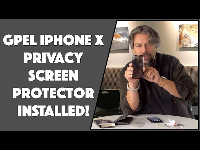 Video thumbnail for GPEL iPhone X Privacy Screen Protector -- INSTALLED!