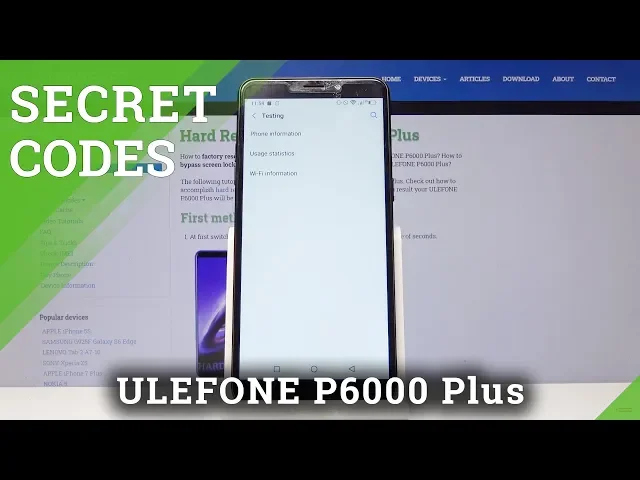Video thumbnail for Secret Codes in ULEFONE P6000 Plus
