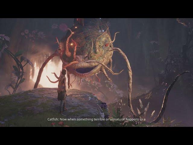 Video thumbnail for South of Midnight - Chapter 3 A Big Fish: Hazel Meets The Mythical Catfish | Stuck In Tree Cutscene