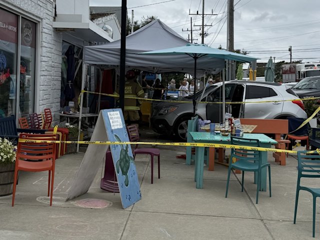 Video thumbnail for Lavallette restaurant remains closed after car crashes into outdoor dining area, killing 56-year-old woman