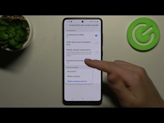 Video thumbnail for Samsung Galaxy A51   Change Sound Settings in Screen Recorder
