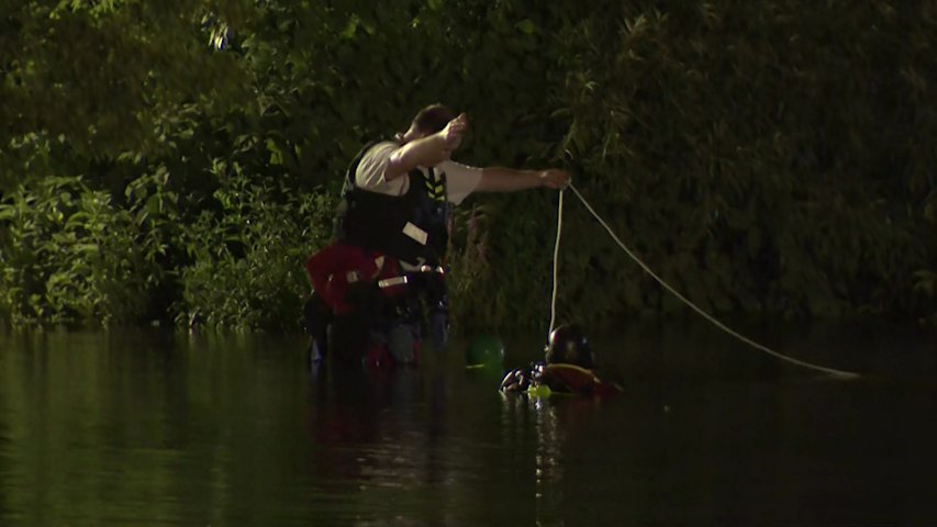 Video thumbnail for Search operation underway along Passaic River in Passaic