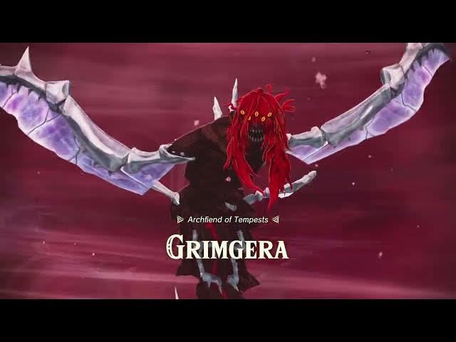 Video thumbnail for Hyrule Warriors: Age of Imprisonment - Striking North Stats: Archfiend of Tempests Grimgera Cutscene