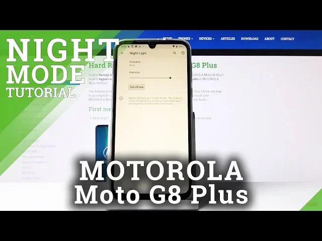 Video thumbnail for How to Turn On / Off Night Mode in MOTOROLA Moto G8
