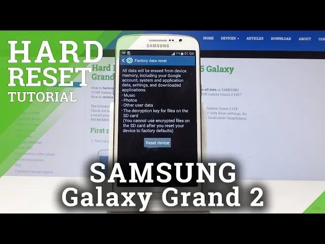 Video thumbnail for How to Hard Reset Samsung Galaxy Grand 2 - Restore Defaults
