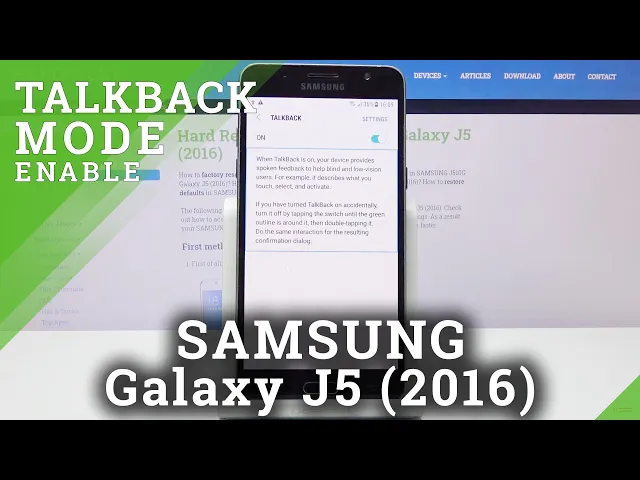 Video thumbnail for How to Activate TalkBack in SAMSUNG GALAXY J5 (2016) - TalkBack Mode