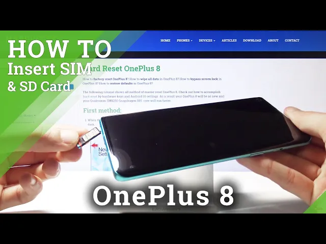 Video thumbnail for How to Insert Nano SIM in OnePlus 8 – Installation of SIM Card