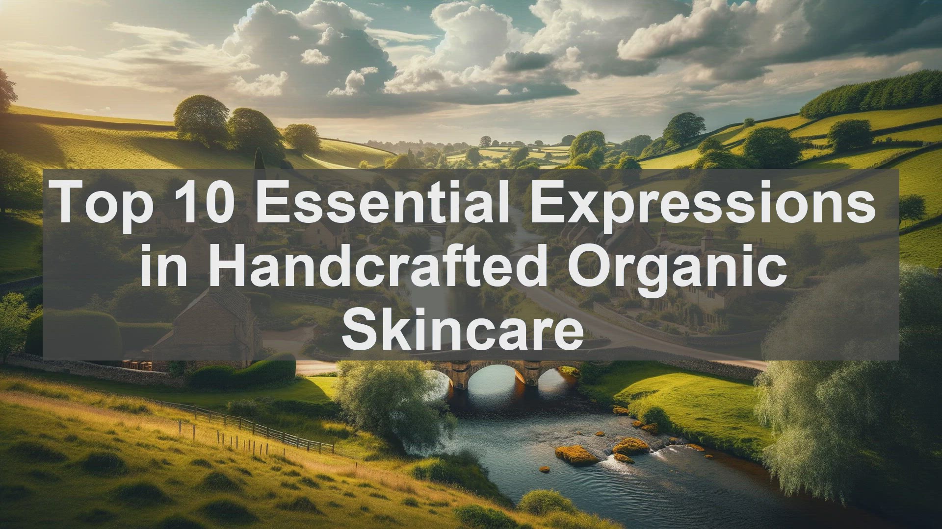 'Video thumbnail for Top 10 Essential Expressions in Handcrafted Organic Skincare'