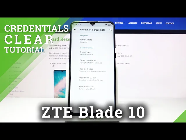 Video thumbnail for How to Clear Credentials on ZTE Blade 10 – Remove All Credentials