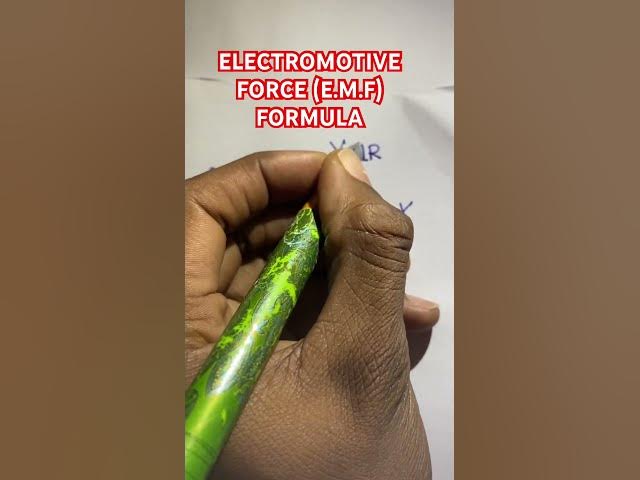 'Video thumbnail for Electromotive Force Formula'