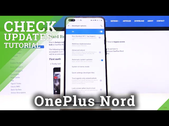 Video thumbnail for How to Set Up Automatic Updates in OnePlus Nord – Check Update