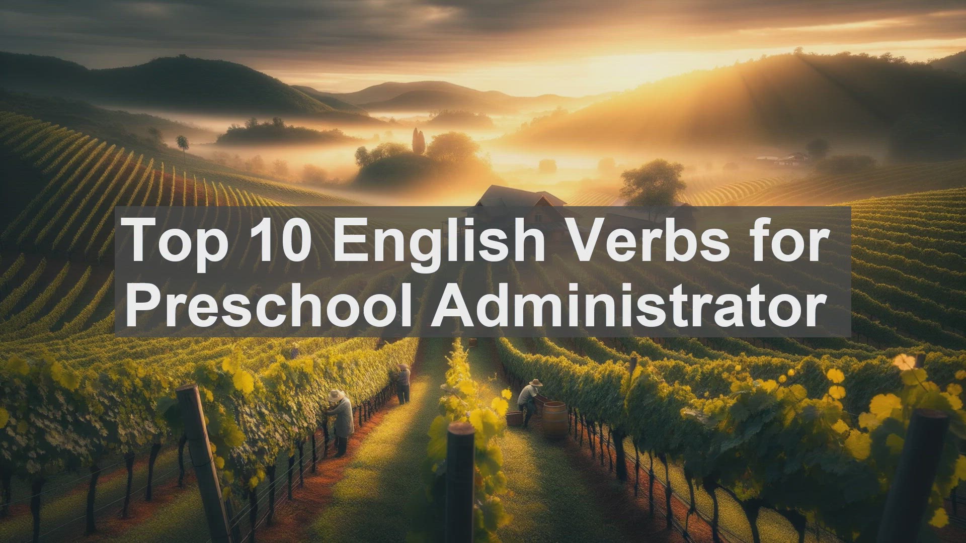 'Video thumbnail for Top 10 English Verbs for Preschool Administrator'