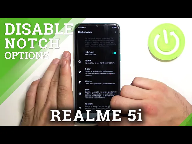 Video thumbnail for How to Hide Notch of Realme 5i - Use Natcho Notch Application