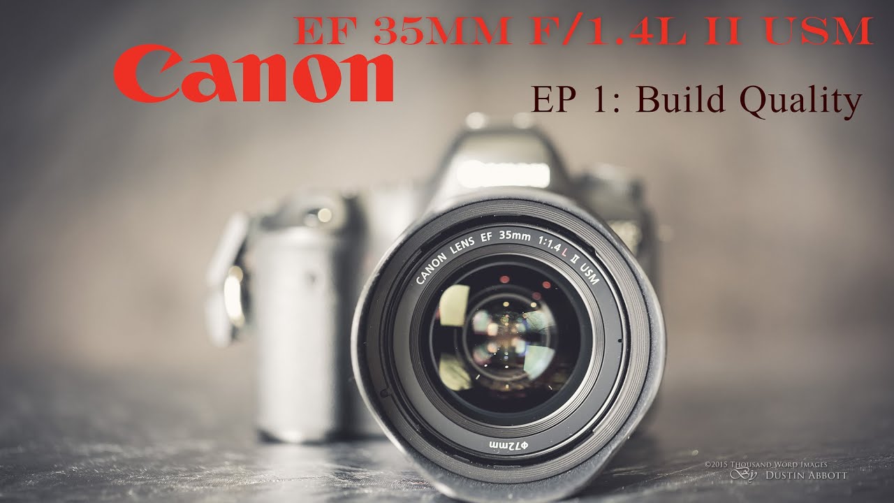 Video thumbnail for Canon EF 35mm f/1.4L II USM Build Quality