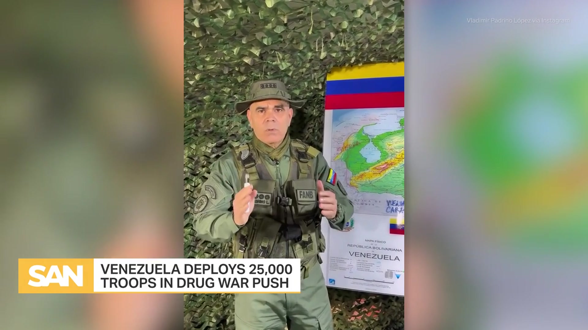 'Video thumbnail for Venezuela to deploy 25,000 troops as US military presence grows in Caribbean'