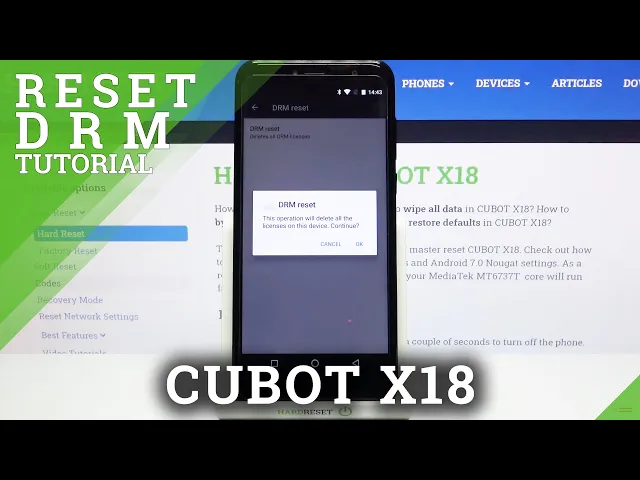 Video thumbnail for How to Reset DRM on CUBOT X18 – Reset Digital Rights Management