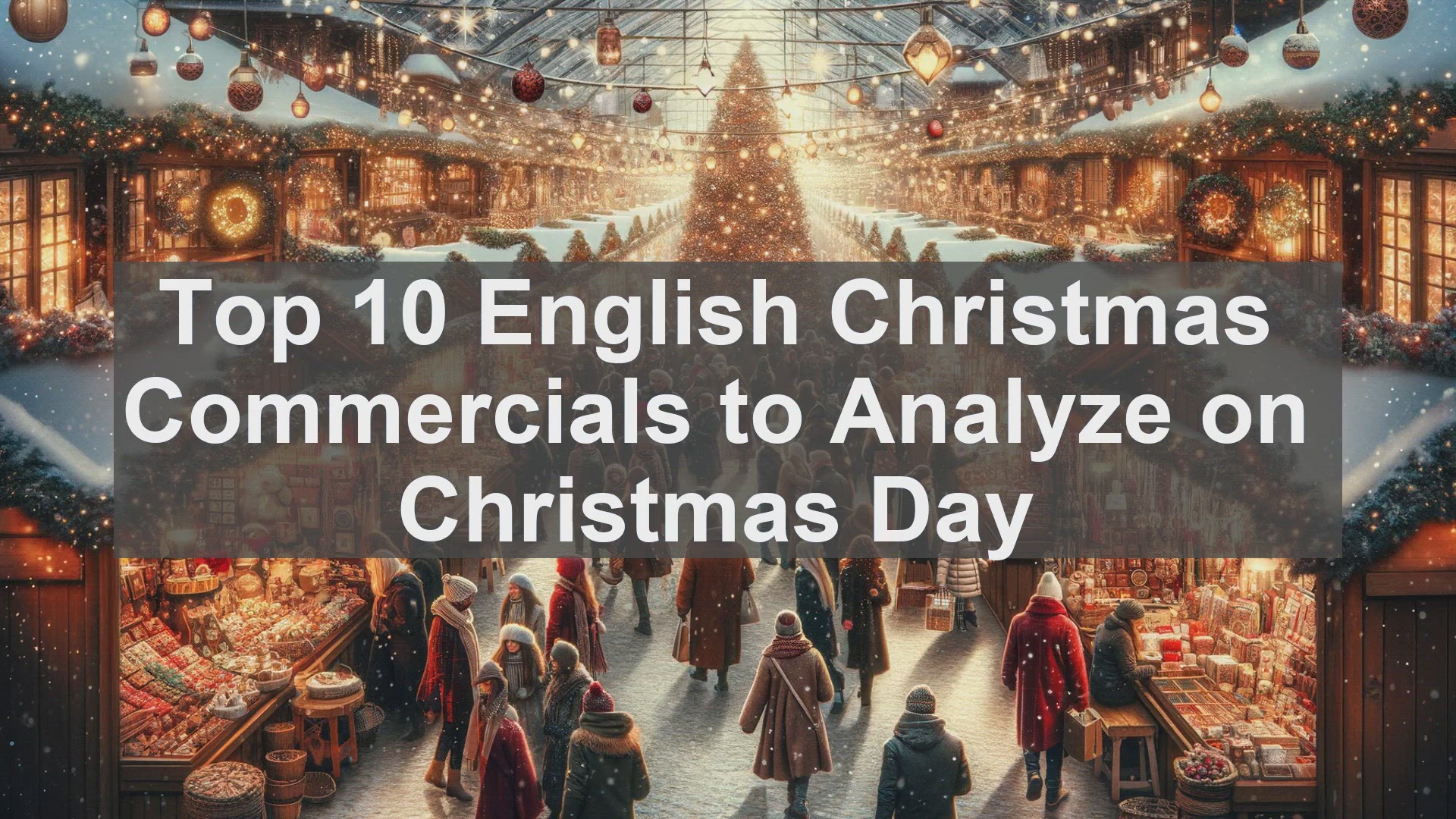 'Video thumbnail for Top 10 English Christmas Commercials to Analyze on Christmas Day'