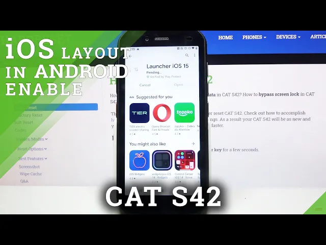 Video thumbnail for How to Apply Apple Layout in Cat S42 - Download iOS Launcher