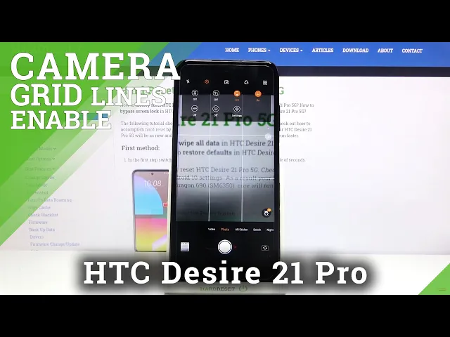 Video thumbnail for How to Use Camera Gridlines in HTC Desire 21 Pro – Disable Camera Gridlines