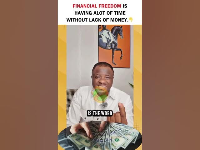 Video thumbnail for FINANCIAL FREEDOM IS HAVING A LOT OF TIME WITHOUT LACK OF MONEY. 👇👇👇👇👇