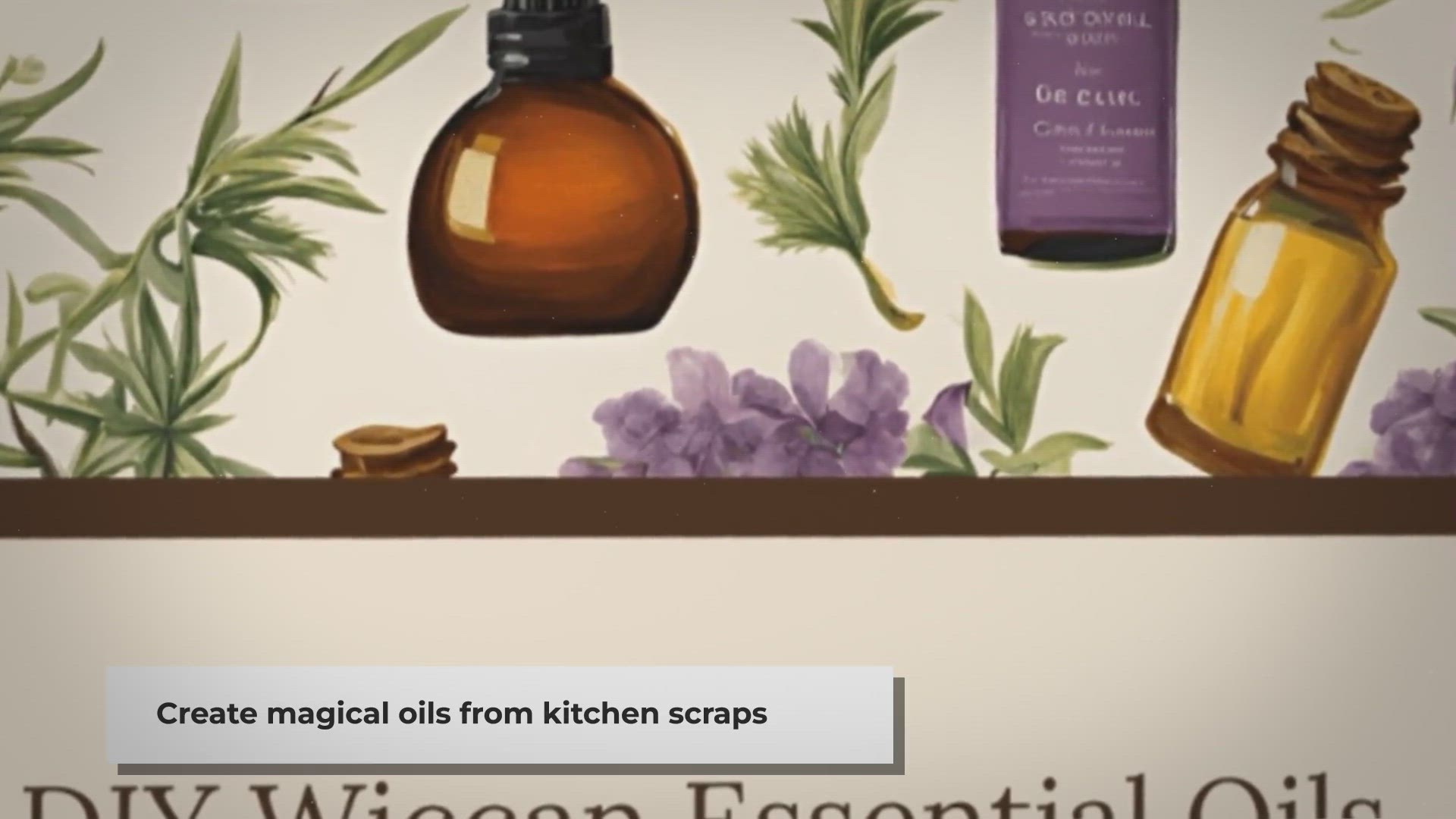 Video thumbnail for DIY Wiccan Oils: Craft Magical Infusions from Kitchen Scraps