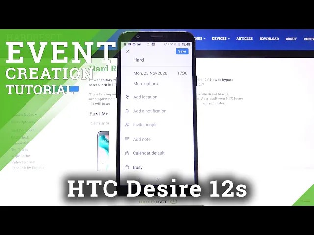 Video thumbnail for How to Add Event to Calendar in HTC Desire 12s – Personalize Event