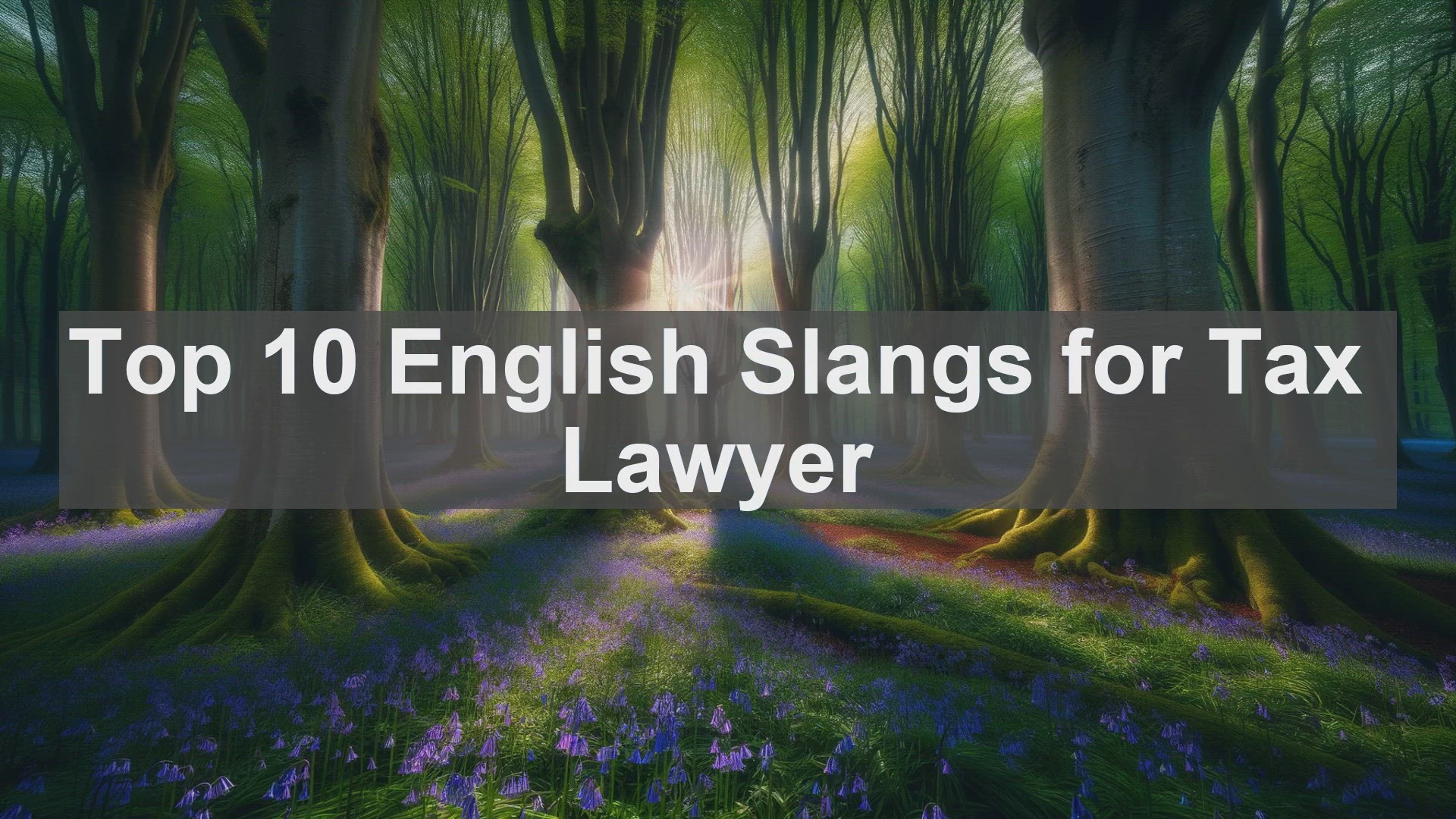'Video thumbnail for Top 10 English Slangs for Tax Lawyer'
