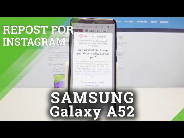 Video thumbnail for How to Download Pictures From Instagram Apps on SAMSUNG Galaxy A52