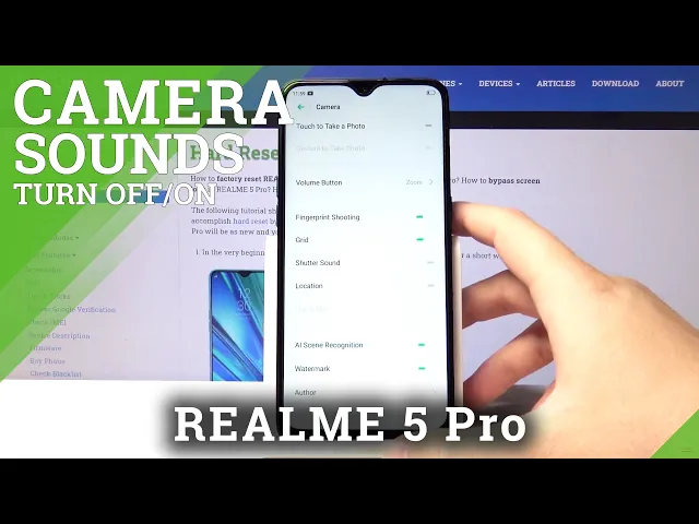 Video thumbnail for How to Turn Off Camera Shutter Sound on REALME 5 Pro – Camera Options