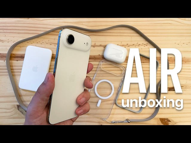 Video thumbnail for iPhone Air & ALL Accessories Unboxing + Impressions