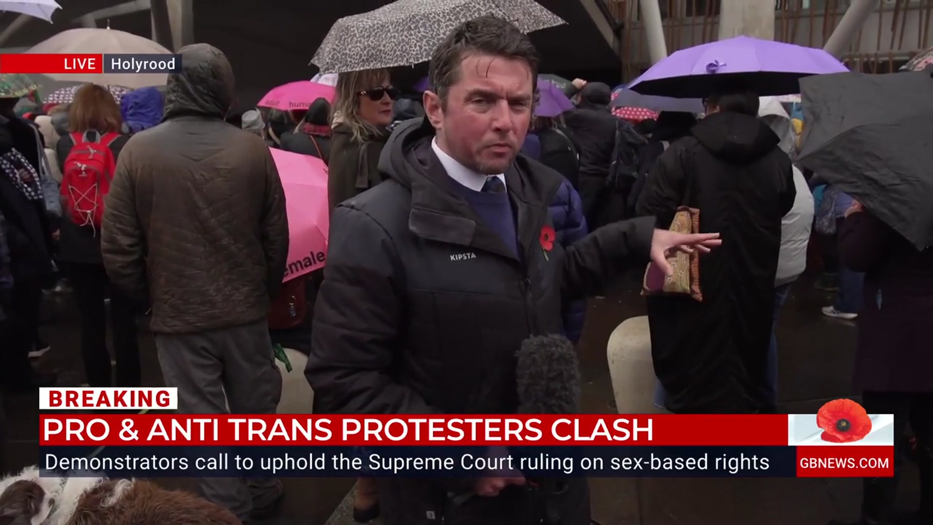 'Video thumbnail for WATCH: GB News' Tony McGuire reports on the women's rights protest in Holyrood'