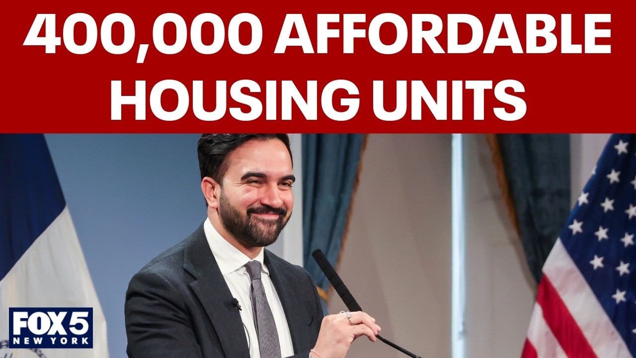 Video thumbnail for Mamdani unveils plan for 400k affordable NYC homes