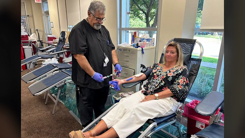 Video thumbnail for Jersey Proud: 25 years after 9/11, a blood drive honors two brothers 