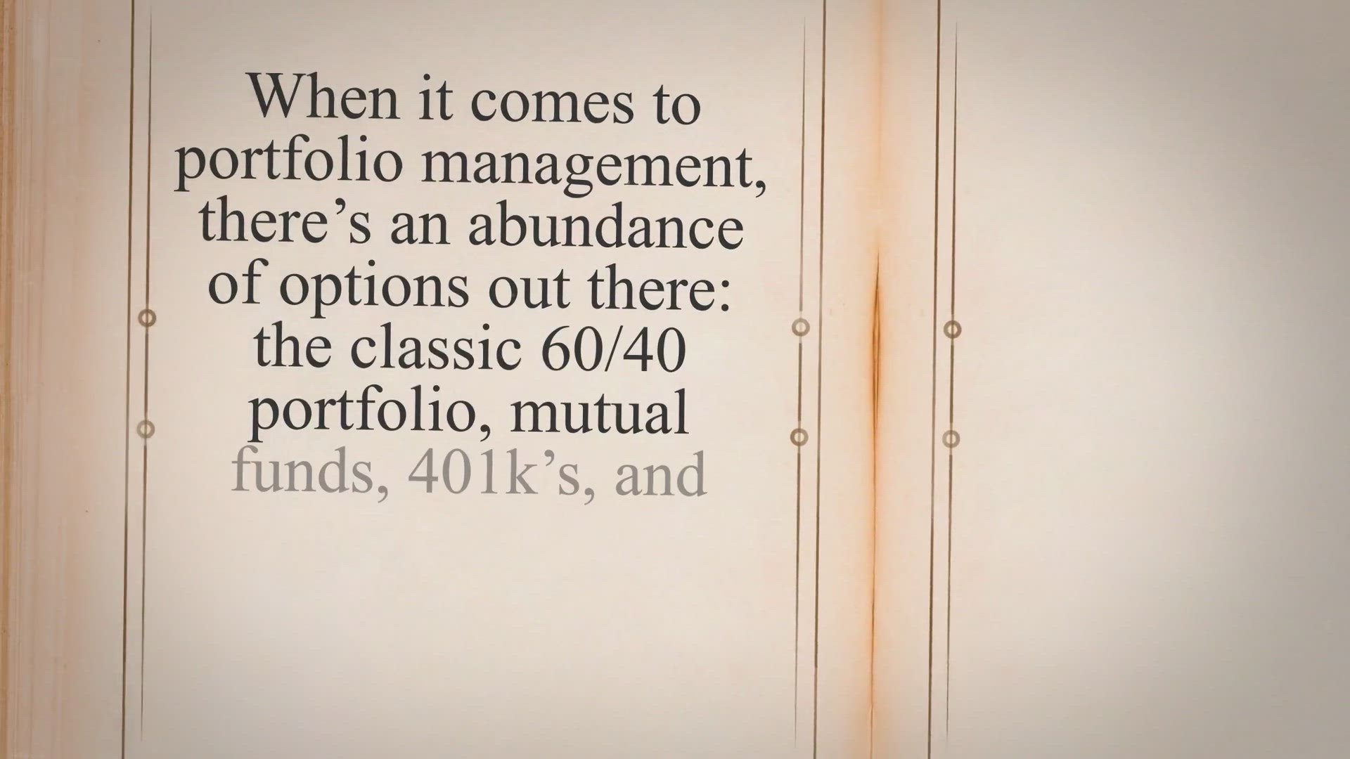 Video thumbnail for Portfolio Management for Online Lifestyle Entrepreneurs: the 10triple30 portfolio