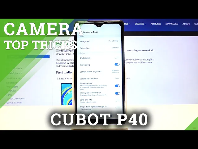 Video thumbnail for Camera Top Tricks CUBOT P40 – Advanced Camera Features