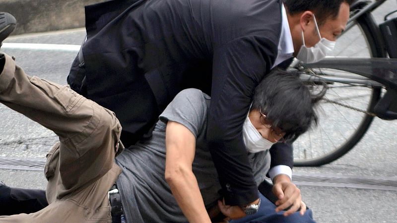 Video thumbnail for Accused assassin of former Japanese PM Shinzo Abe pleads guilty in court