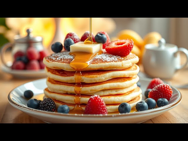 Video thumbnail for 🥞 “Fluffy American Pancakes — Perfect Breakfast Every Time