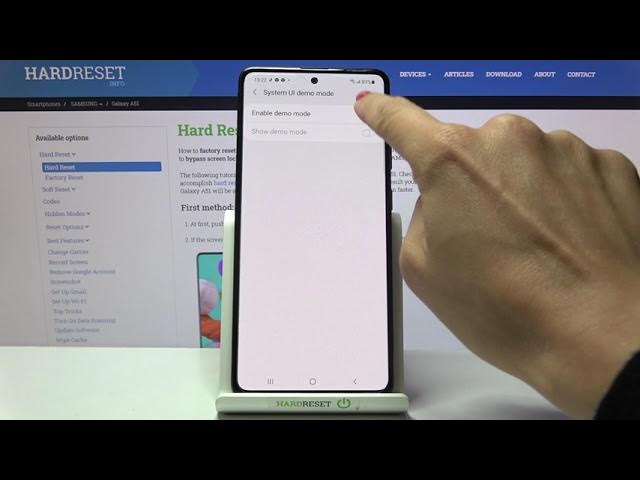 Video thumbnail for Demo Mode on SAMSUNG Galaxy A51 – Enter & Use Demo Mode